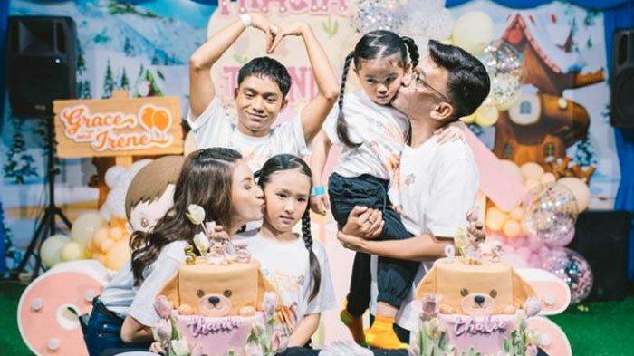 Ruben Onsu dan Sarwendah kompak posting foto kebersamaan saat merayakan ulang tahun anak