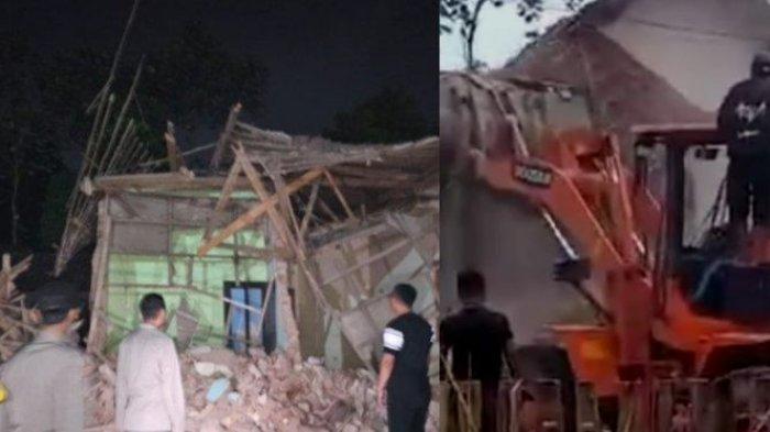 Rumah ibu di Malang dibuldozer oleh anaknya sendiri hingga rata dengan tanah, Minggu (19/5/2024).