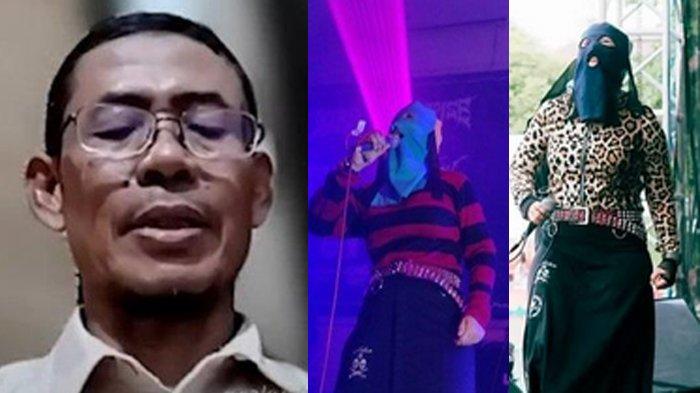 PIHAK SEKOLAH GELAGAPAN - Tangkapan layar momen aktivis Haris Azhar mencecar Ketua Yayasan (kanan) sekolah tempat Novi Sukatani dulu mengajar, disadur pada Rabu (26/2/2025). Sekolah akhirnya tak bisa bicara ketika diminta bukti Novi membuka aurat dan jujur bahwa didatangi kepolisian.