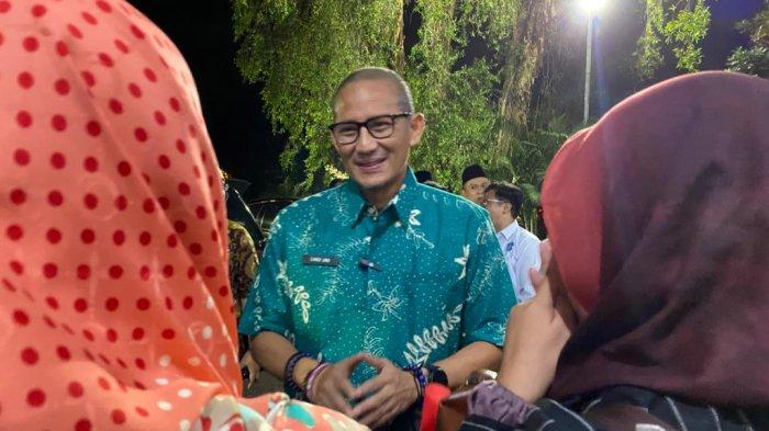 Sandiaga Uno saat berkunjung ke Sidoarjo