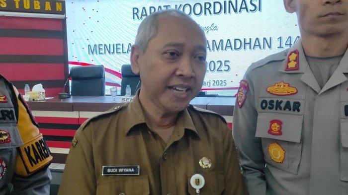 PERSIAPAN - Sekretaris Daerah (Sekda) Kabupaten Tuban, Budi Wiyana bicara soal progam Makan Bergizi Gratis (MBG) di Kabupaten Tuban yang masih belum berjalan.