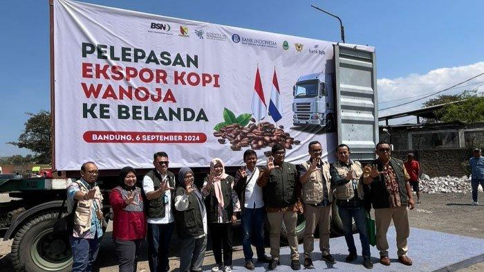 Seremoni pelepasan ekspor kopi Wanoja ke Belanda pada 6 September 2024