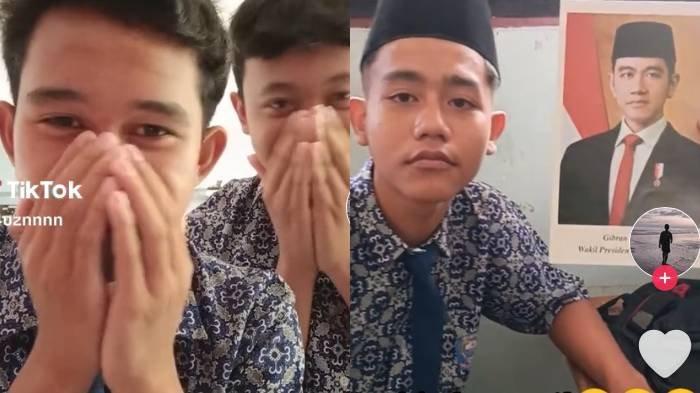 Siswa SMP yang viral mirip Gibran Rakabuming Raka.