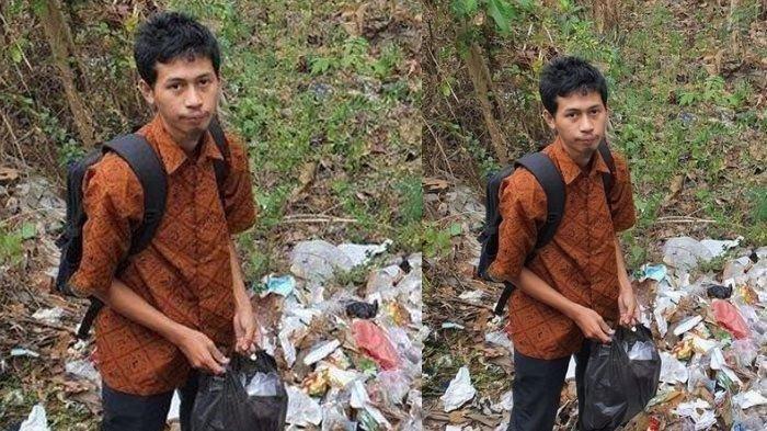Soleh Eko Wibowo, kisahnya viral di media sosial karena kegiatannya sepulang sekolah. Ia merupakan siswa SMK yang tak malu jadi pemulung usai sekolah.