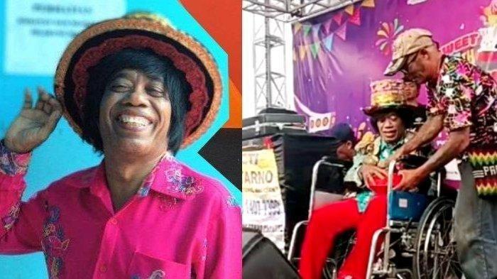 Pak Tarno tampil bermain sulap menggunakan kursi roda. Pesulap yang tenar dengan slogan 'bimsalabim jadi apa' ini mengidap stroke.