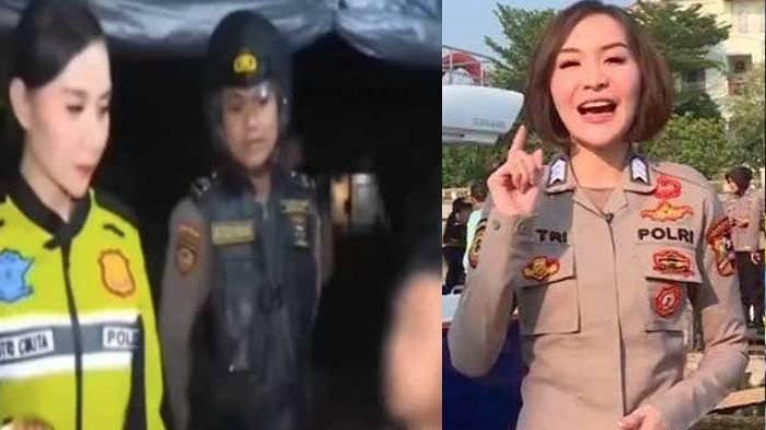Sosok Putri Sirty Cikita Sabunge, polwan marahi pria yang bicara sambil makan.