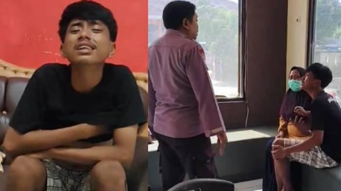 Sosok Satrio yang dikirim ibunya ke Polsek, viral di media sosial.