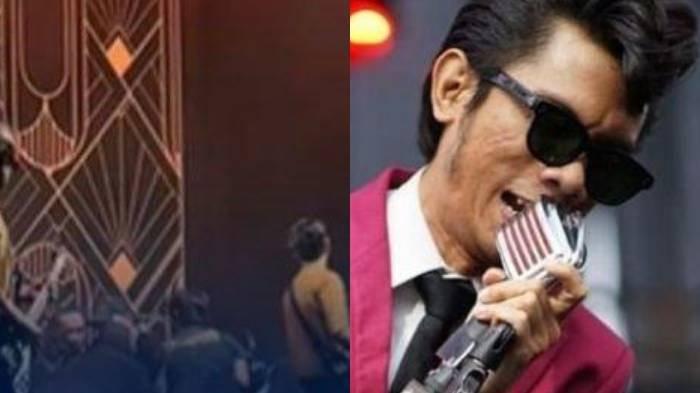 Sosok Tria Changcuters yang pingsan di panggung.