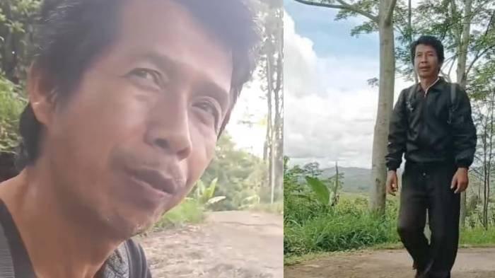 Sosok guru Empan Supandi rela berjalan kaki sejauh 11 kilometer setiap hari.
