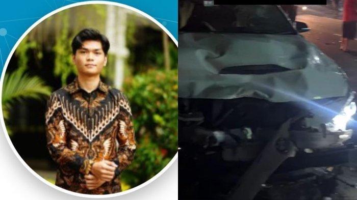 JUSTICE FOR ARGO - Tangkapan layar viral video curhatan mahasiswa UGM Argo sebelum tewas ditabrak anak direktur. Potret mobil BMW yang penyok terimbas kecelakaan yang menewaskan Argo, Senin (26/5/2025).