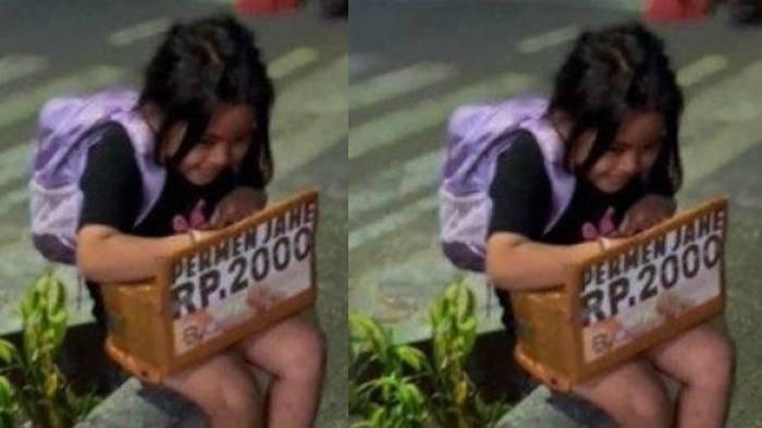 Sosok orangtua Ainun bocah kelas 1 SD yang menjual permen jahe namun berakhir ditangkap Satpol PP.