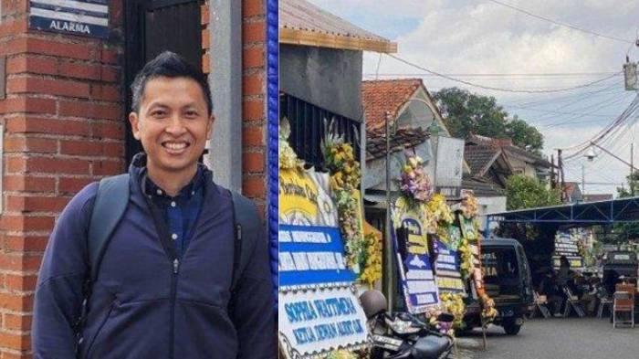 RUMAH DUKA - Suasana rumah duka diplomat Kemenlu, Arya Daru Pangayunan (38), di Jalan Munggur, Dusun Jombang, Padukuhan Karangbendo, Kalurahan Banguntapan, Kapanewon Banguntapan, DI Yogyakarta. Arya Daru Pangayunan semasa hidup (kanan). Foto ini diunggah di media sosialnya pada 4 Februari 2024. Kabar wafatnya diplomat muda Kementerian Luar Negeri, Arya Daru Pangayunan (38), mengejutkan warga lingkungan tempat tinggal keluarganya di Bantul, DI Yogyakarta.