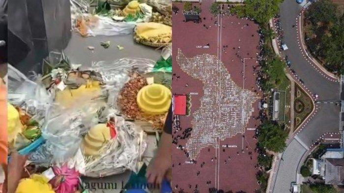 Sudah iuran Rp 5 juta, warga sedih ribuan nasi tumpeng dibuang seusai HUT Karawang.