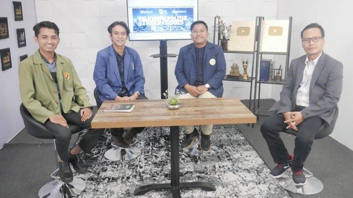 Talkshow Politik Tribun Series bertajuk 'Pemilu 2024 Mau Dibawa Kemana?, Mendengar Suara Mahasiswa Ditengah Optimisme dan Pesimisme' di Studio TribunJatim Network, Rabu (6/12/2023).