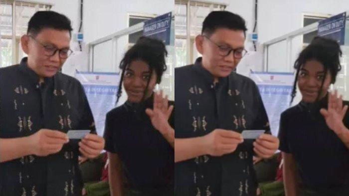 Tampang gadis bernama Malaikat Condoleezza viral saat urus KTP di Dukcapil Bogor.