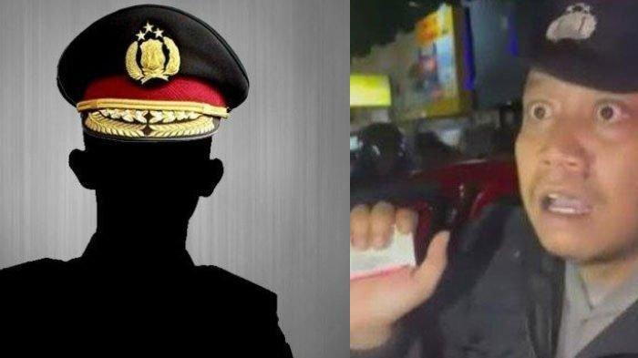 KASUS POLISI MEMALAK - Oknum polisi menunjukkan Kartu Tanda Anggota (KTA) saat digerebek warga di Telaga Mas Semarang usai palak sejoli, Senin (3/2/2025). Korban Aiptu Kusno dan Aipda Roy Legowo bermunculan