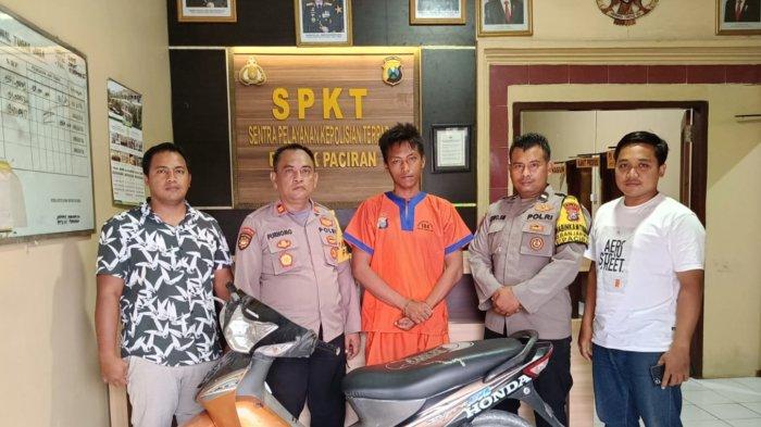 Tersangka, Iwan Hadi Kusumo (28) warga Brengkok Kecamatan Brondong Lamongan, Sabtu (16/12/2023)