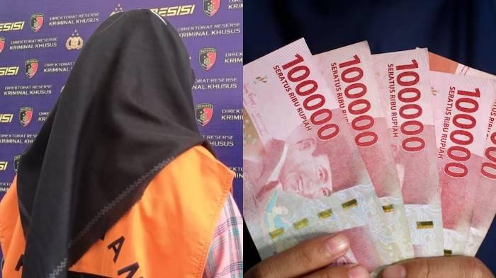 BOBOL REKENING - Regina (26) dihadirkan dalam konferensi pers di Mapolda Jambi, Senin (3/6/2025). Ia menjadi tersangka pembobolan 27 rekening nasabah Bank Jambi senilai Rp 7,1 Miliar.