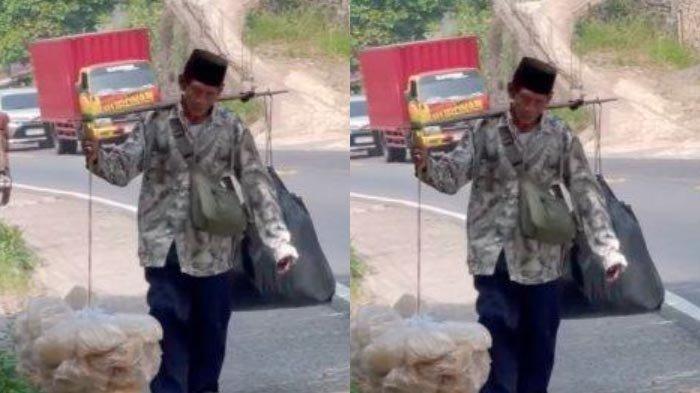 Tiap Hari Abah Yudin Penjual Keripik Gendar Jalan Kaki 40 Km Sejak Tahun 1951, Haru Dapat Rp260 Ribu