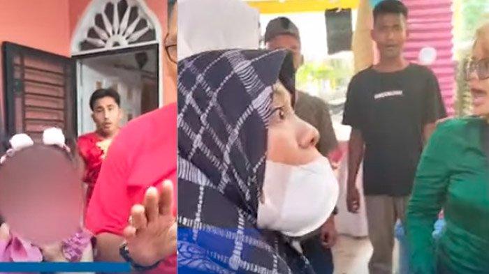 Viral di media sosial aksi istri labrak suami nikah lagi di Kecamatan Kota Kisaran Barat, Kabupaten Asahan, Sumatera Utara.
