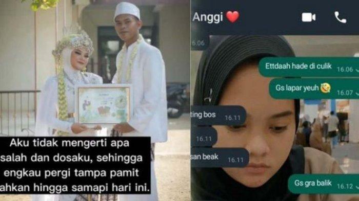 Viral postingan suami yang ditinggal misterius oleh istrinya bernama Anggi Anggraeni
