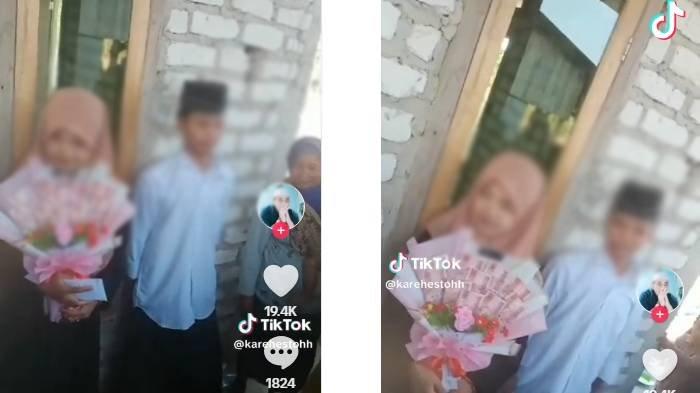 Viral sepasang bocah berusia 10 tahun di Sampang, Madura diduga melakukan pertunangan atau acara lamaran.