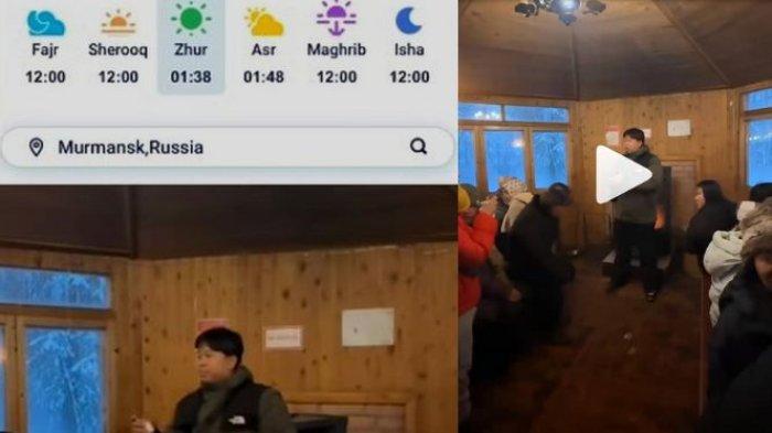 PUASA CUMA SEJAM - Tangkapan layar dari unggahan Lalu Satria Malaca pada 17 Desember 2024 tentang waktu puasa 1 jam yang dijalaninya di Murmansk, Rusia. Pada bulan Ramadan ini matahari di Murmansk ternyata hanya muncul dalam kurun waktu kurang dari satu jam.