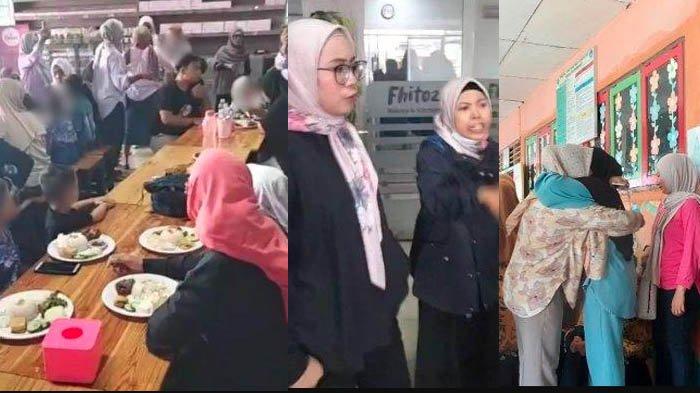 ACARA PERPISAHAN TK - Tangkap layar video 11 orang siswa TK di Bengkulu ngamuk karena dikucilkan imbas tidak ikut acara perpisahaan dan momen mereka akhirnya berdamai pada Kamis (12/6/2025).