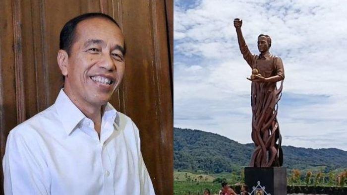 Alasan Warga Desa Karo Mau Urunan Bangun Patung Jokowi, Capai Rp2 M, Menantu Eks Presiden Terlibat - Tribunjatim.com