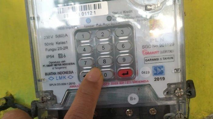 TOKEN LISTRIK - Ilustrasi meteran listrik. PLN memberikan diskon tarif listrik 50 persen periode Juni-Juli 2025.