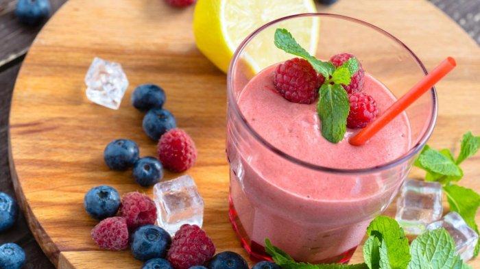 Ilustrasi smoothie yang bisa diminum sebagai menu diet.
