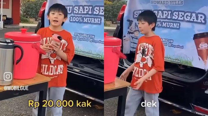 Bocah jualan susu di pinggir jalan naik mobil mewah Rp3,5 M