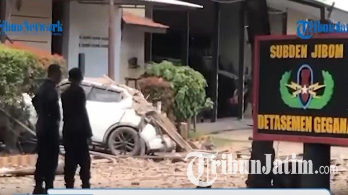 Terjadi ledakan di dalam markas Detasemen Gegana, Satuan Brimob, yang berlokasi di kawasan Jalan Gresik, Morokrembangan, Krembangan, Surabaya, pada Senin (4/3/2024) pagi.