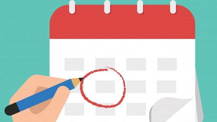 Ilustrasi tanggal merah di bulan Agustus 2023.