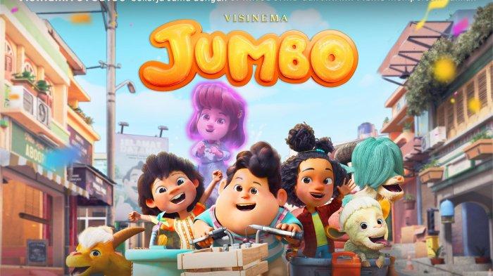 FILM JUMBO - Lebaran tahun ini, Visinema Studios akan membawa keluarga Indonesia berpetualang ke dunia yang penuh imajinasi dalam film animasi Jumbo, Kamis (13/2/2025). 