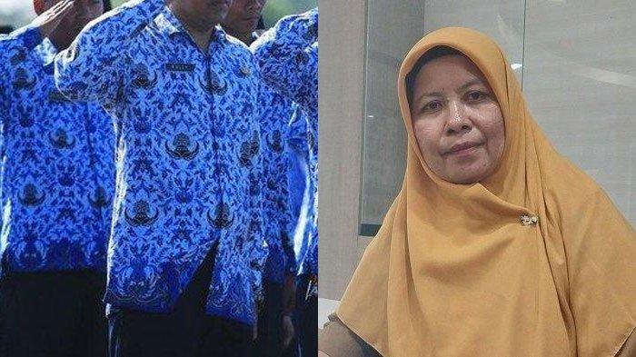 Ratnawati (kanan), istri Mustamin guru honorer yang dijanjikan diangkat jadi PNS namun tak kunjung terwujud. Tanah pribadinya telanjur dihibahkan ke sekolah.