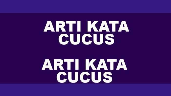 Ilustrasi arti kata cucus