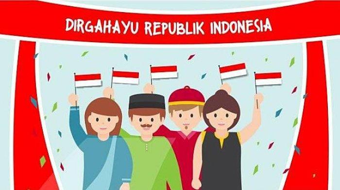 Ilustrasi Hari Kemerdekaan Indonesia atau HUT Kemerdekaan RI.
