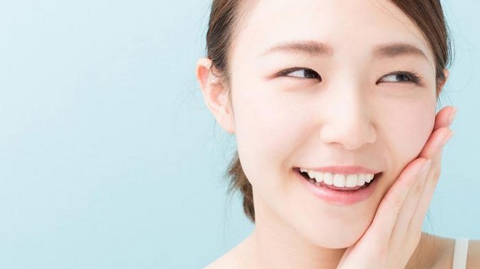 Ilustrasi kulit wajah glowing