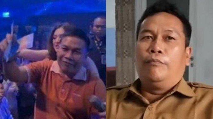 KADES NYAWER - Kepala Desa Karangsari, Cirebon, Casmari klarifikasi soal viralnya video dirinya nyawer di klub malam. Ia ternyata nyawer Nathalie Holscher Rp2 juta menggunakan dana pribadi. Casmari berdalih dirinya tidak sadar, Jumat (13/6/2025).