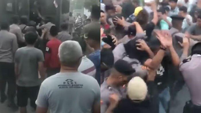 Tangkapan layar video viral kakek 70 tahun minta ganti rugi tak terima pohon duriannya ditebang. Iapun diamuk warga kampung.