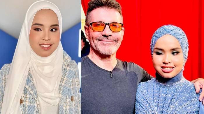 Kolase foto Putri Ariani dan Simon Cowell. Penyanyi Putri Ariani menjadi salah satu artis yang bakal ikut memeriahkan ajang MotoGP Mandalika 2023.