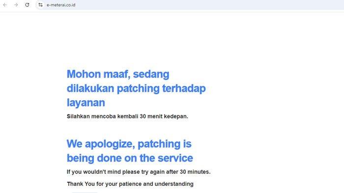 Sejumlah laman e-meterai untuk daftar CPNS 2024 tak bisa diakses pelamar alias eror. Adapun gangguan login atau akses di sejumlah situs e-meterai ini sejak Selasa (3/9/2024).