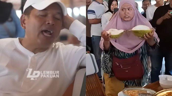 TOLAK LAMARAN KDM - Dedi Mulyadi saat bertemu penjual durian Mimin di Pangandaran, Jumat (31/1/2025). Lamarannya ditolak saat ingin meminang anak Mimin.