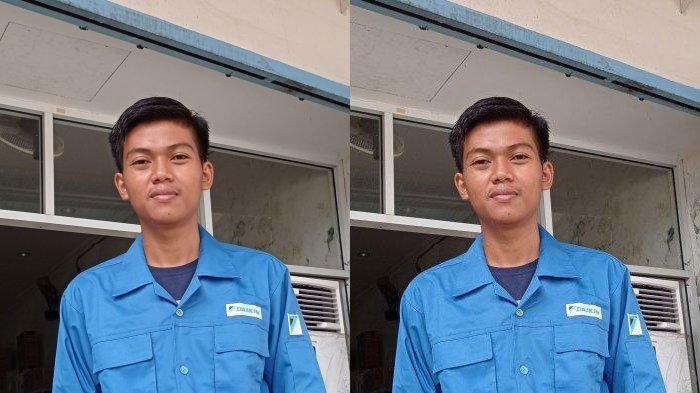 Taswif, mahasiswa nyambi kerja di tukang service AC untuk nyicil biaya kuliah.