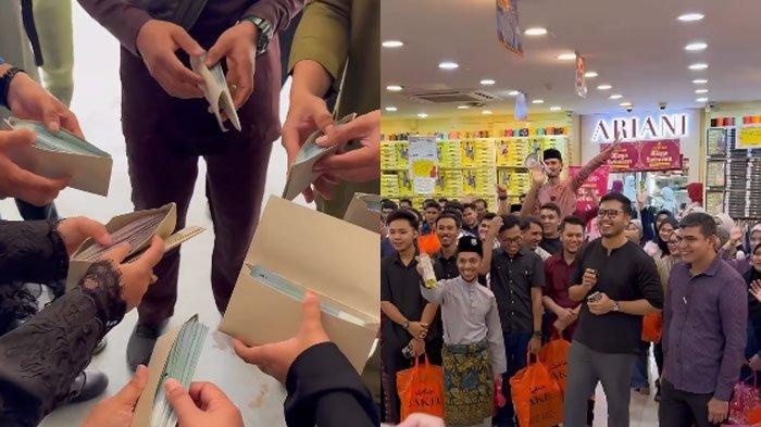 Aksi majikan tutup pabrik sementara demi traktir karyawan belanja kebutuhan Lebaran ini mendapat sorotan.