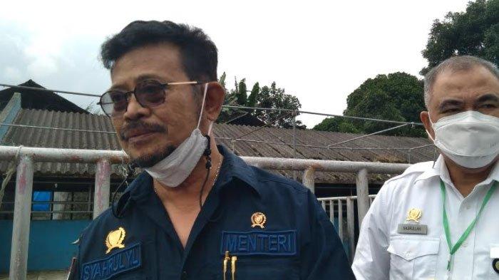 Syahrul Yasin Limpo di Balai Besar Inseminasi Buatan (BBIB) Singosari. Kini ditetapkan sebagai tersangka korupsi.