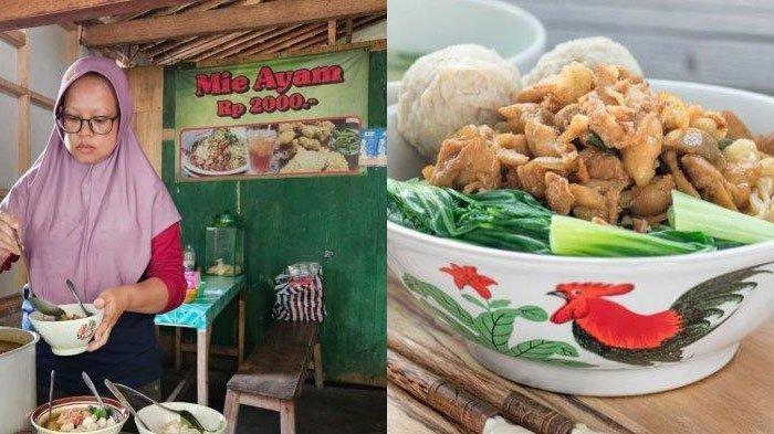 Kisah pedagang jual mie ayam Rp2000 seporsi namun masih dapat untung Rp200 ribu sehari viral di media sosial.