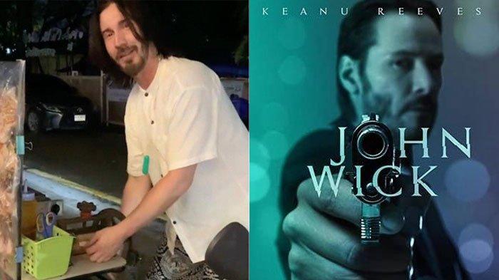 Sosok Penjual Jajan Mirip Keanu Reeves, Istri yang Sadari Wajahnya