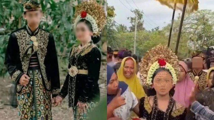PERNIKAHAN SISWI SMP - Pernikahan siswi kelas 1 SMP berinisial YL (15) dan siswa kelas 1 SMK berinisial RN (16), viral di media sosial. Remaja pengantin wanita di Lombok Tengah yang baru lulus SD memutuskan menerima pinangan pengantin pria yang baru lulus SMP.
